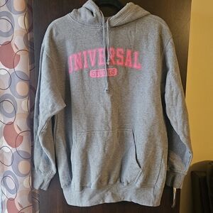 Universal Studios Gray Hoodie with Pink Lettering